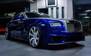 Rolls-Royce Wraith Blue & Silver on Forgiato Wheels (Fondare-ECL) 2019 года